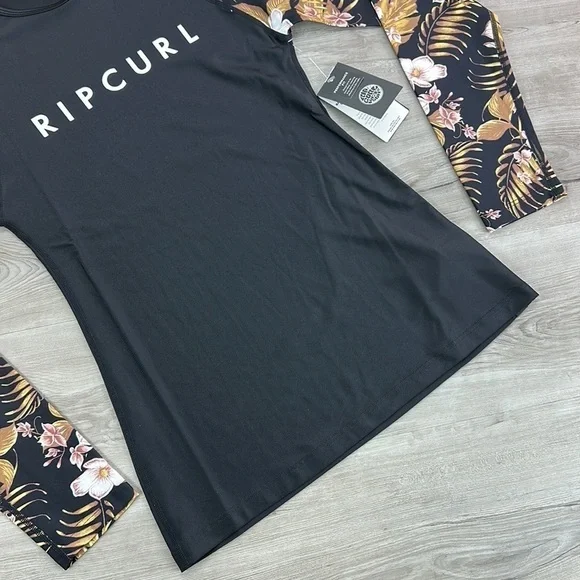 ☀️RIP CURL☀️ PLAYABELLA RELAXED LONG SLEEVE RASH GUARD SUN SHIRT - Picture 12 of 14